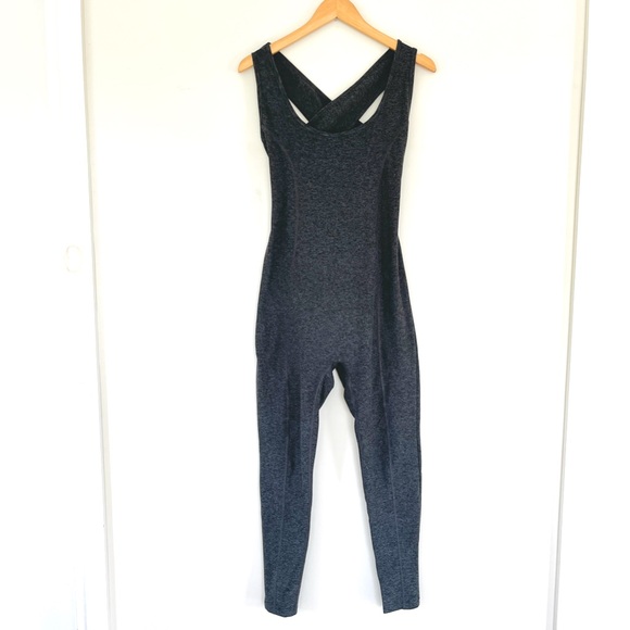 Year of Ours Stretch Onsie Cross Back Jumpsuit Bodysuit - Picture 7 of 16